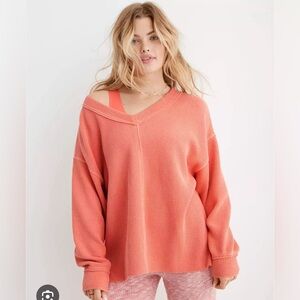 Aerie Wonder V Ribbed Sweatshirt